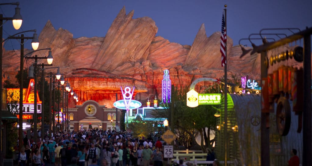Cars Land Sunset