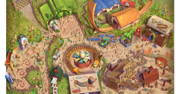 Shanghai Disney Resort - Toy Story Land - Disney Toy Story Land Fun Map