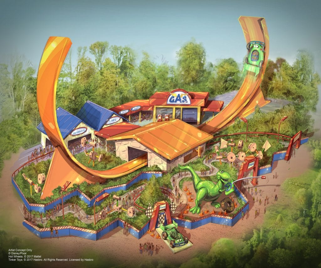Shanghai Disney Resort - Toy Story Land - Rex’s Racer rendering