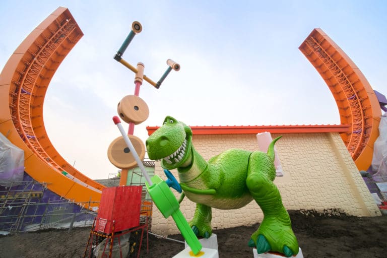 Rex and Trixie Arrive at Toy Story Land in Shanghai Disneyland Travel