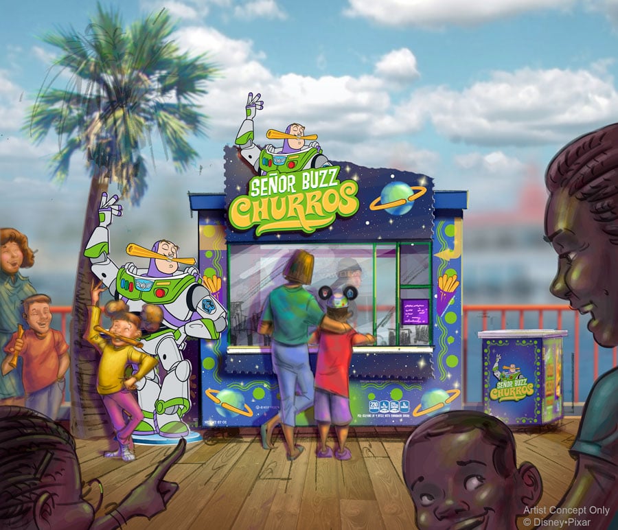 Disney California Adventure Park - Pixar Pier - Señor Buzz Churros