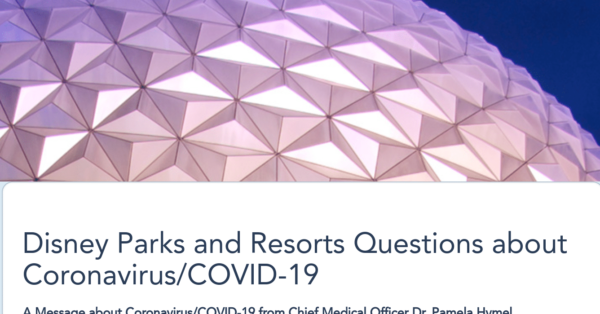 Disney Parks Blog - Corona-virus