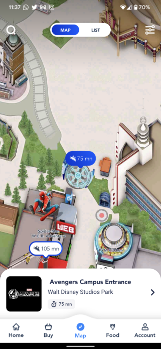 Disneyland Parijs - Avengers Campus - Wachttijd Land 2