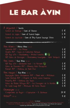 Disneyland Paris - Le Rendez-Vous Gourmand - Summer 2023 - Menu Wine